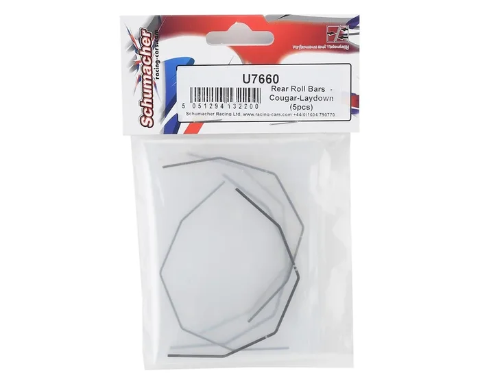 U7660 Schumacher Rear Rollbars 5pcs