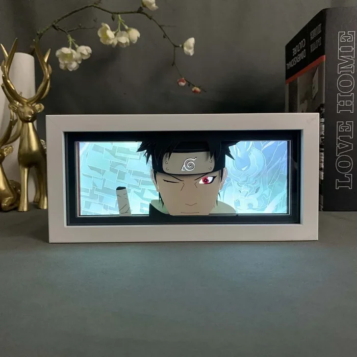 Uchiha shisui liderou o anime Light Box – Naruto 3d Night Light Decor