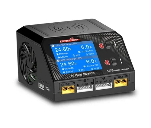 Ultra Power UP6 160W/400W Dual Port Multi Chemistry AC/DC RC Battery Charger