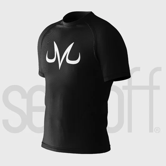 Vegeta Majin การบีบอัดเสื้อยิม-Dragon Ball Z-INSPired Workout Top | โพลีเอสเตอร์ 85%, สแปนเด็กซ์ 15%