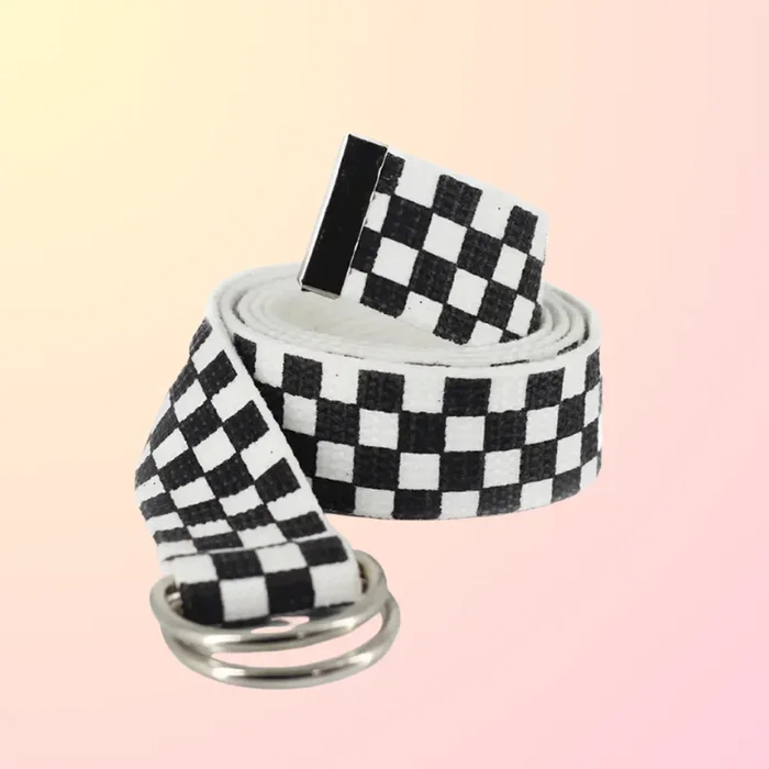 Vintage Checkered Belt