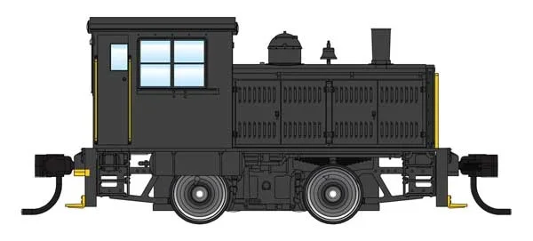 Walthers 910-10019 Plymouth ML-8 Switcher Black with Yellow Stripes – DC
