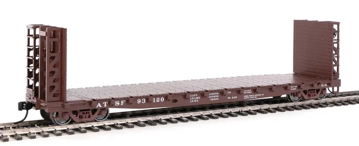 Walthers 910-5903 HO GSC Bulkhead Flatcar Santa Fe 93120