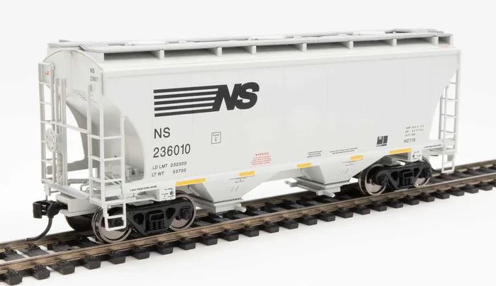 Walthers 910-7585 HO 39′ Trinity 3281 2 Bay Covered Hopper NS 236010