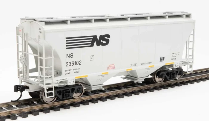 Walthers 910-7587 HO 39′ Trinity 3281 2 Bay Covered Hopper NS 236102
