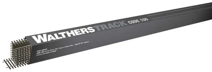 Walthers 948-10010 HO Scale Code 100 Flex Track 10 Pack