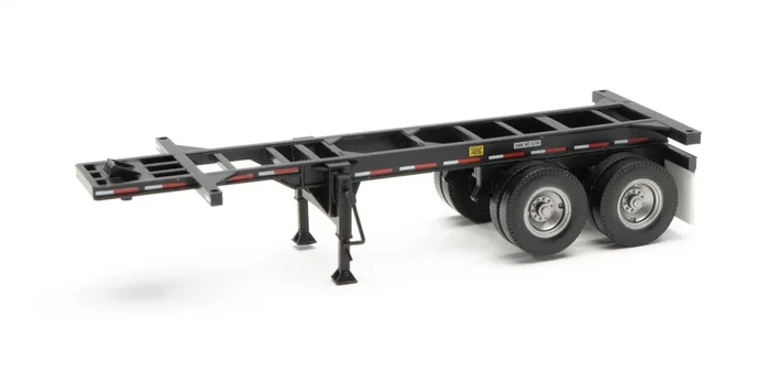 Walthers 949-4503 HO Scale 20′ Container Chassis – Black 2 Pack