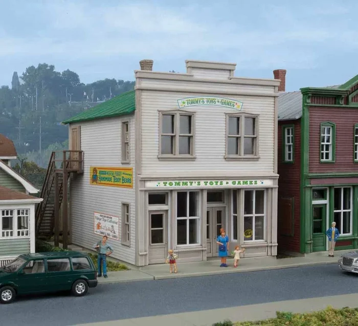 Walthers Cornerstone 933-3668 HO Scale Tommy’s Toys & Games with LED – Kit