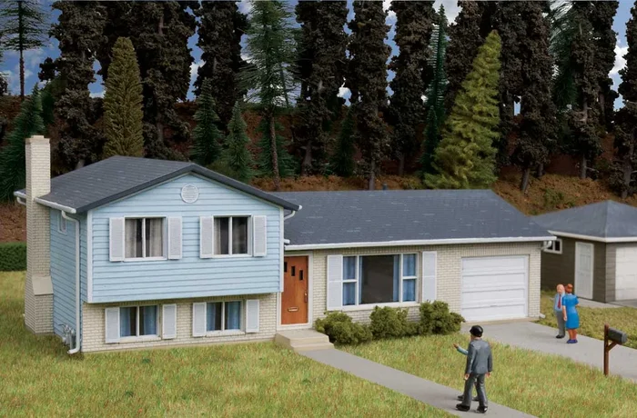 Walthers Cornerstone 933-3794 HO Scale Split Level House Kit