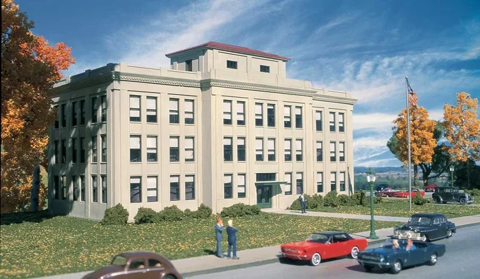 Walthers Cornerstone 933-4143 HO Scale Ford Central Office Building Kit