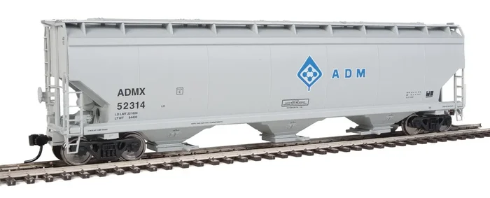 Walthers Mainline 910-7658 HO Scale 60′ NSC 5150 3 Bay Covered Hopper ADMX 52314