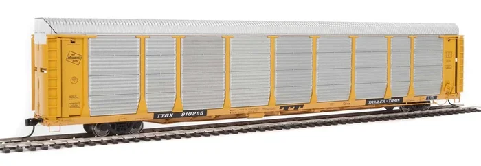 Walthers Proto 920-101341 HO Scale 89′ Bi-level Auto Carrier Milwaukee Road MILW TTGX 910266