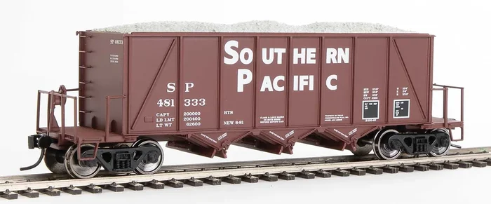 Walthers Proto 920-106028 HO Scale 40′ Ortner 100 Ton Aggregate Hopper Southern Pacific SP 481333