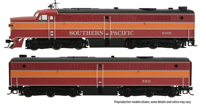 Walthers Proto 920-43704 HO Scale ALCo PA-B Diesel Set “Daylight Scheme” T&NO SP 200/203 LokSound