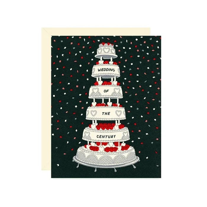 wedding of the century card