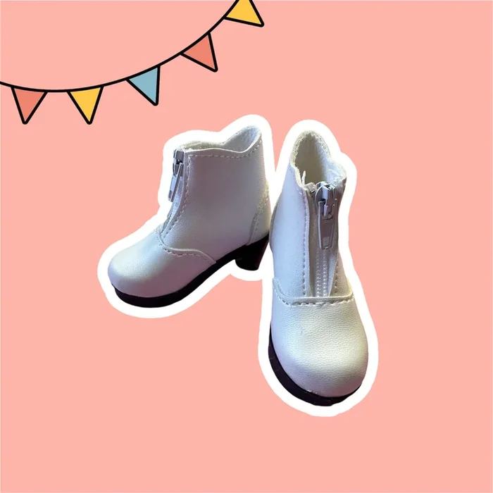 White ankle bootie