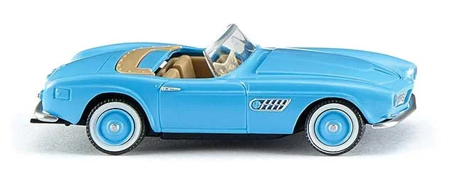 Wiking 82906 HO Scale 1956 BMW 507 Convertible – Light Blue