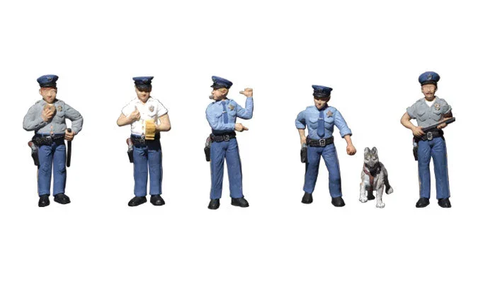 Woodland Scenics A1822 HO Scale Figures – Policeman