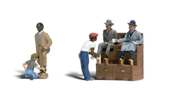 Woodland Scenics A1877 HO Scale Figures – Shoe Shiners