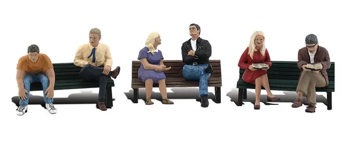 Woodland Scenics A1924 HO Scale Figures – People on Benches