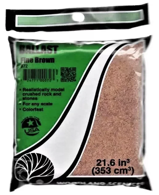 Woodland Scenics B72 Ballast Fine Brown
