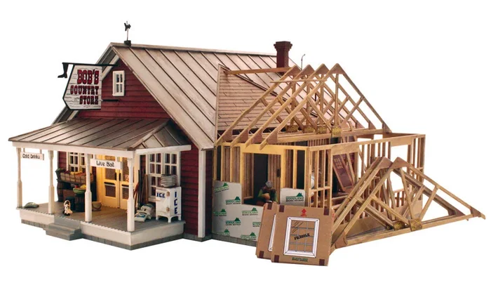 Woodland Scenics BR5845 O Scale Built Up Structure – Country Store Expansion