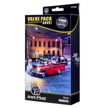Woodland Scenics JP5906 Work Vehicle Value Pack – HO Scale