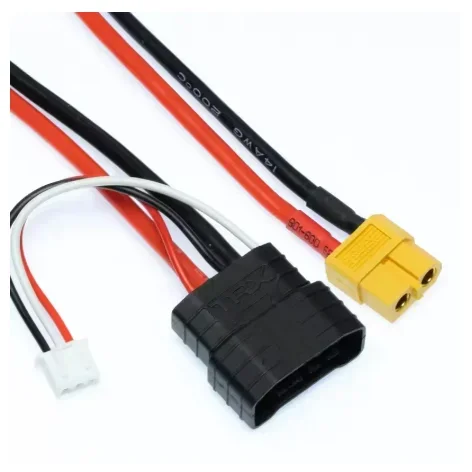 WORC WRC-2STRXIDXT60 XT60 Female Charge Lead to 2s Traxxas TRX ID with Balance Lead Adapter