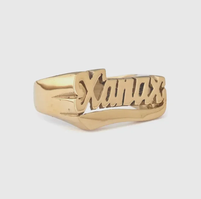 xanax ring {brass}