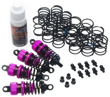 Yeah Racing DSG-0055PK Shock-Gear 55mm Damper Shock (4) for 1/10 RC Touring Car Pink