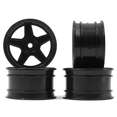 Yeah Racing WL-0141BK 1/10 5 Spoke Mini Rims Black (4Pcs)
