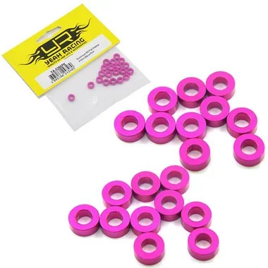 Yeah Racing YA-0396PK Aluminum M3 Flat Washer 2.5mm 20pcs Pink