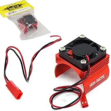 Yeah Racing YA-0410RD Aluminum 540 Motor Heat Sink w/ Cooling Fan Red