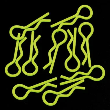 Yeah Racing YA-0594YW RC Body Clip : 1/8 1/10 1/12 10pcs Florescent Yellow