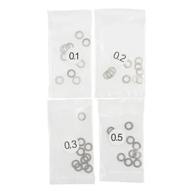Yeah Racing YA-0644 3x5mm Stainless Steel Spacer Set 0.1 / 0.2 / 0.3 / 0.5mm