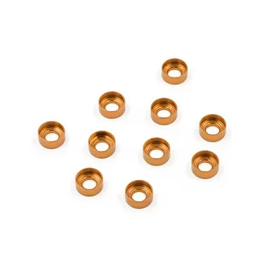 Yeah Racing YA-0657OR Aluminum M3 Button Head Countersunk Washer Orange (10 pcs)