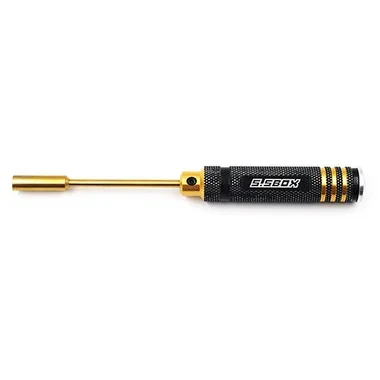 Yeah Racing YT-0191 Aluminum 5.5mm Lock Nut Driver Black/Gold