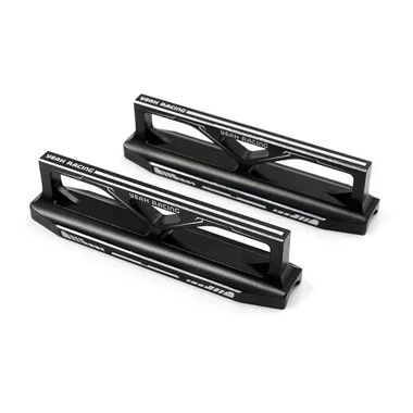 Yeah Racing YT-0235BK Aluminum Chassis Droop Gauge Block Pair (20mm) for 1:8 Onroad RC