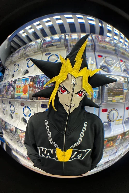 Yu-Gi-Oh! Sweat à capuche zippé Yami Yugi | Sweat à capuche cosplay audacieux inspiré de l’anime