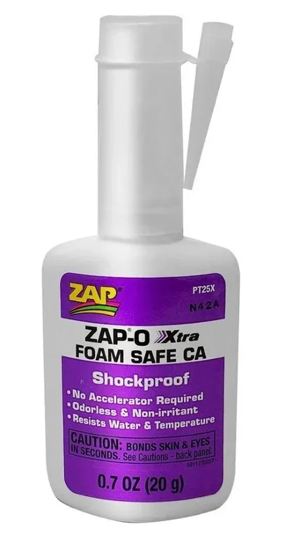 ZAP PT25X O Xtra Foam Safe CA 20-gram Bottle