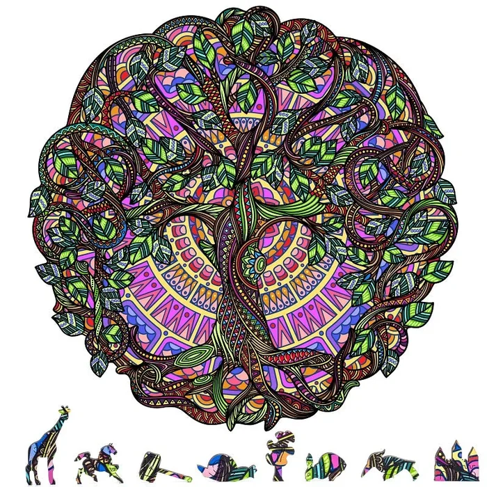 ZenChalet Puzzles Tree of Life Wooden Jigsaw Puzzle 500 pcs TL500