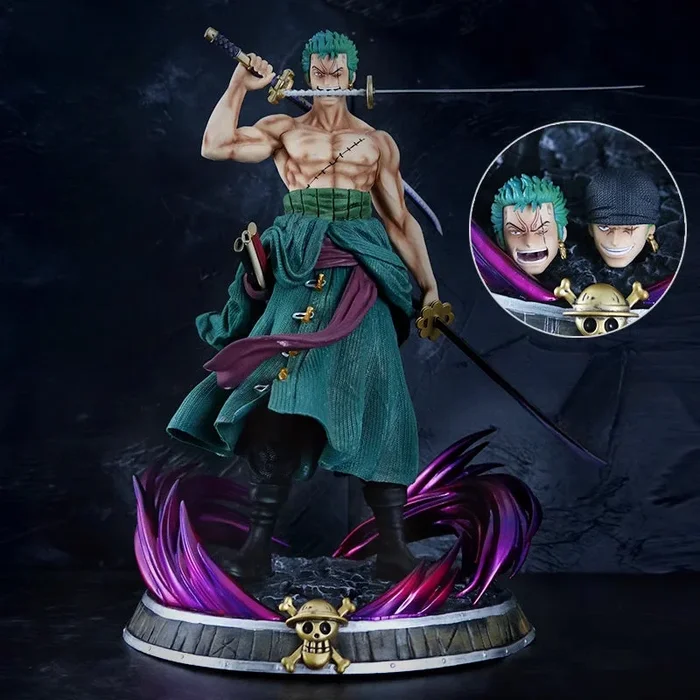 Zoro Actionfigur – 38 cm mit austauschbarer Kopf und Händen – ein Stück Sammlerstück
